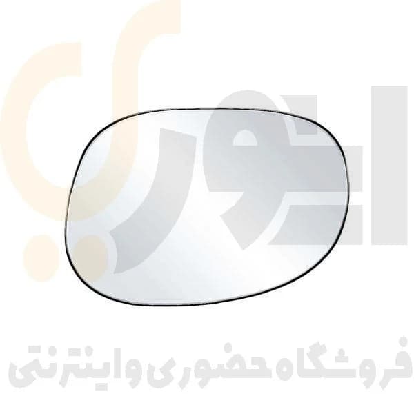 شیشه آینه با کفه راست پژو 206 (R) بدون گرمکن کوژ آبگین مبین