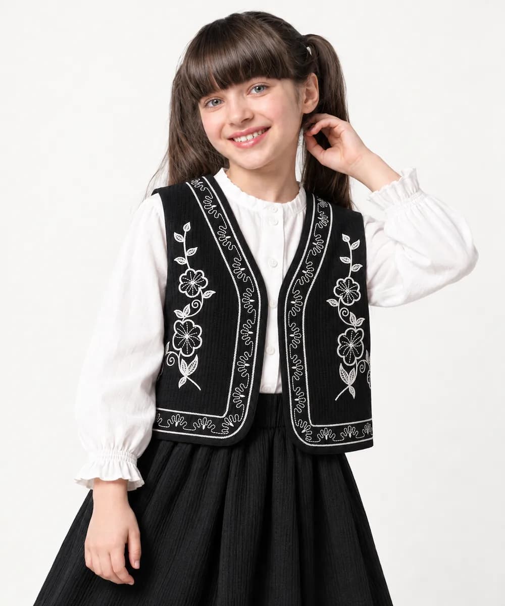 ست ژیله و دامن دخترانه ملورینا Melorina کد 521011 — تصویر ۳