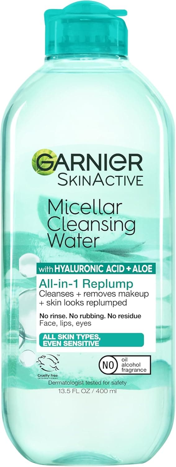 میسلار واتر پاک کننده آرایش صورت و چشم گارنیرGarnier SkinActive Micellar Water مناسب برای پوست‌های کم‌آب حجم 200 میلی لیتر