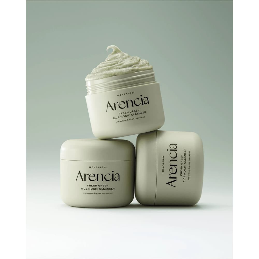 پاک کننده عمیق منافذ و کنترل چربی پوست موچی برنج و چای سبز آرنسیا Arencia Fresh Green Rice Mochi Cleanser حجم 120میلی لیتر — تصویر ۴