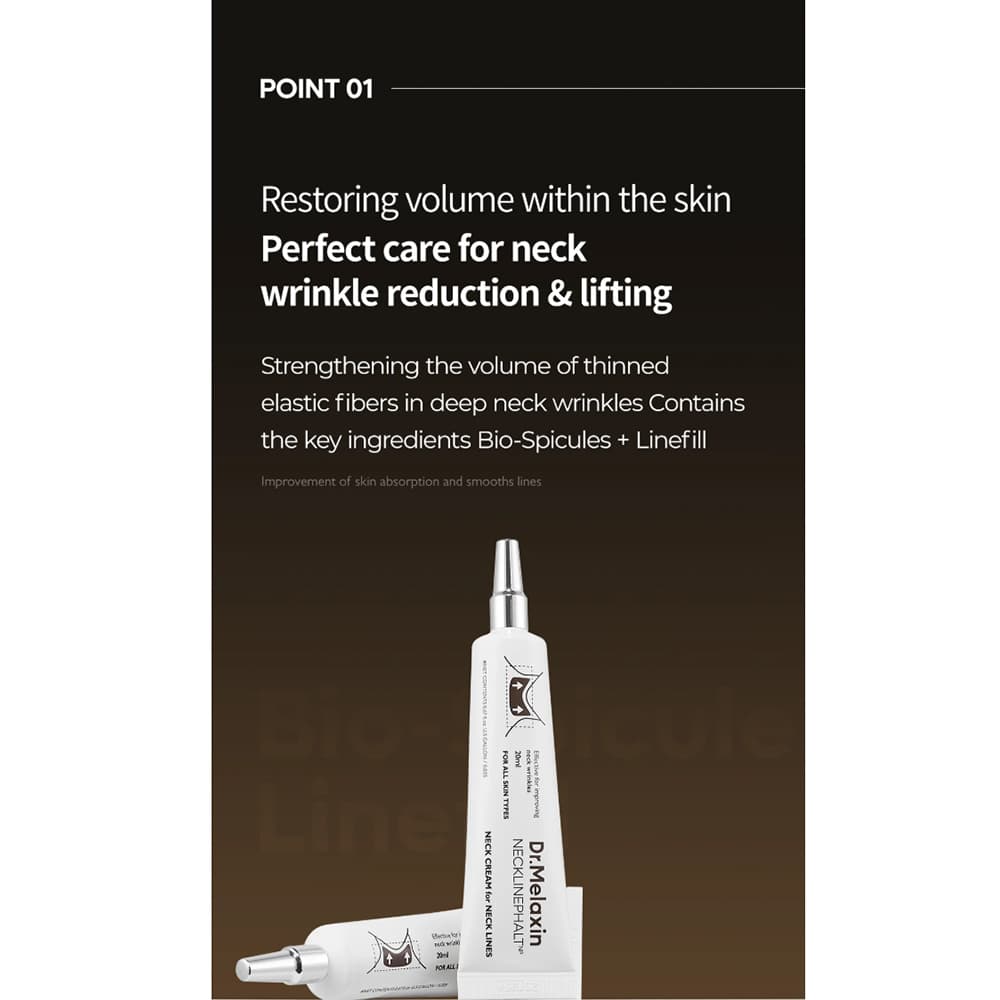 کرم ضد چروک و سفت کننده گردن دکتر ملاکسین Dr.Melaxin NECKLINEPHALT NECK CREAM مناسب انواع پوست حجم 20 میلی لیتر — تصویر ۶