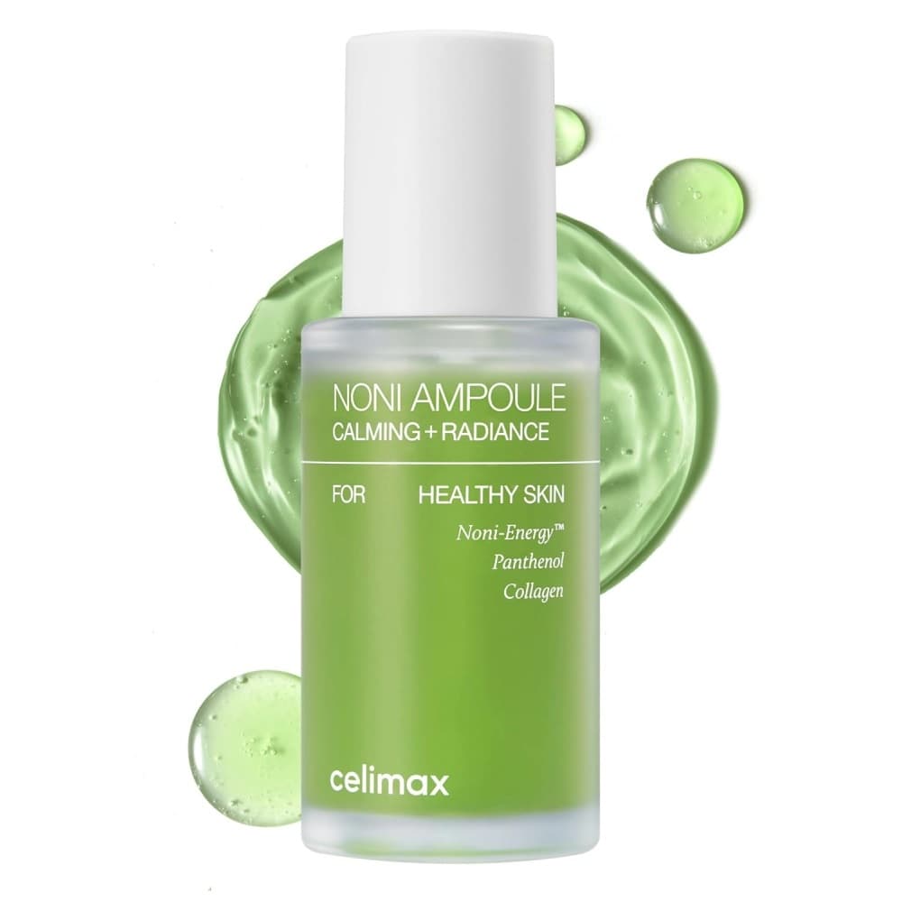 آمپول نونی تسکین دهنده و درخشان کننده سلیمکس Celimax Noni Ampoule Calming + Radiance مناسب انواع پوست حجم 30 میلی لیتر