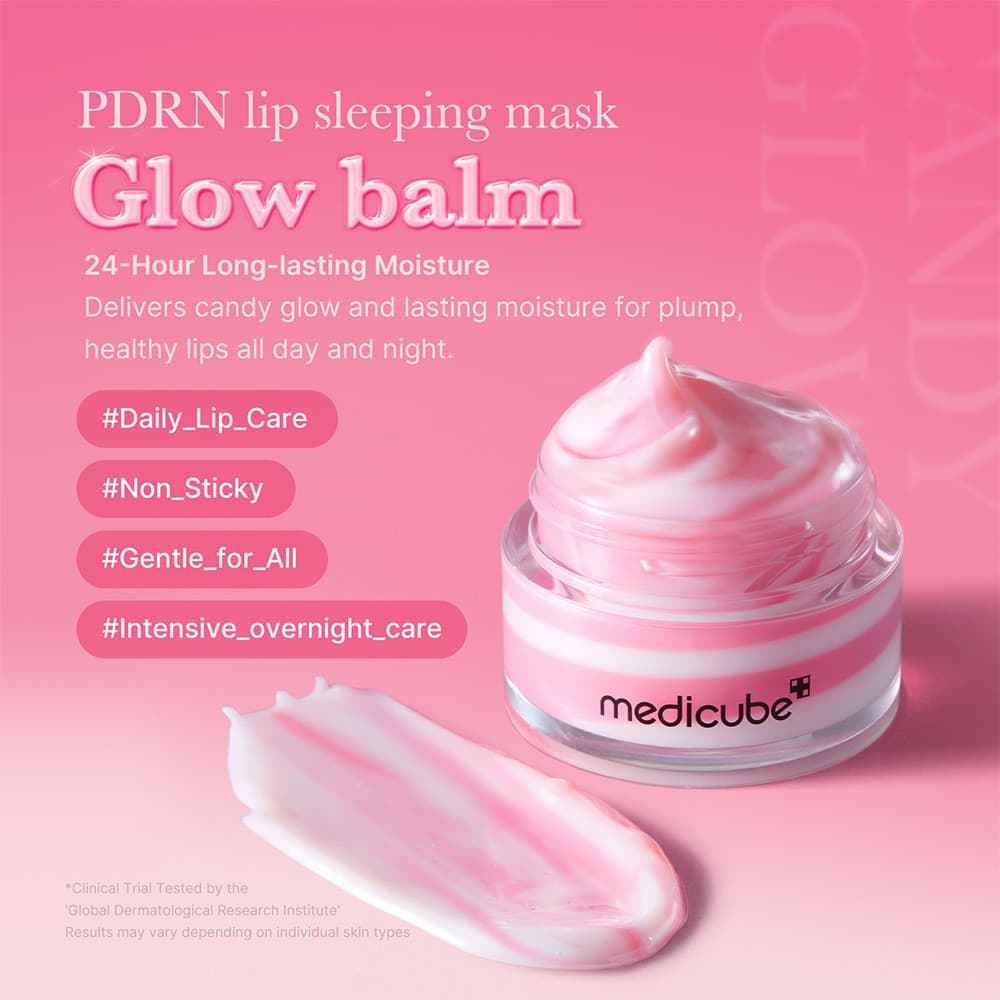 ماسک لب نرم کننده و درخشان کننده کاسه ای PDRN مدیکیوب Medicube PDRN Lip Sleeping Mask حجم 10 گرم — تصویر ۶