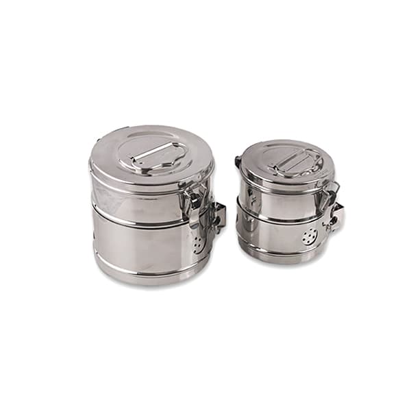بیکس استیل درب دار متوسط سایز 25*30 — تصویر ۳