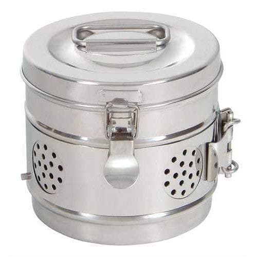 بیکس استیل درب دار متوسط سایز 25*30