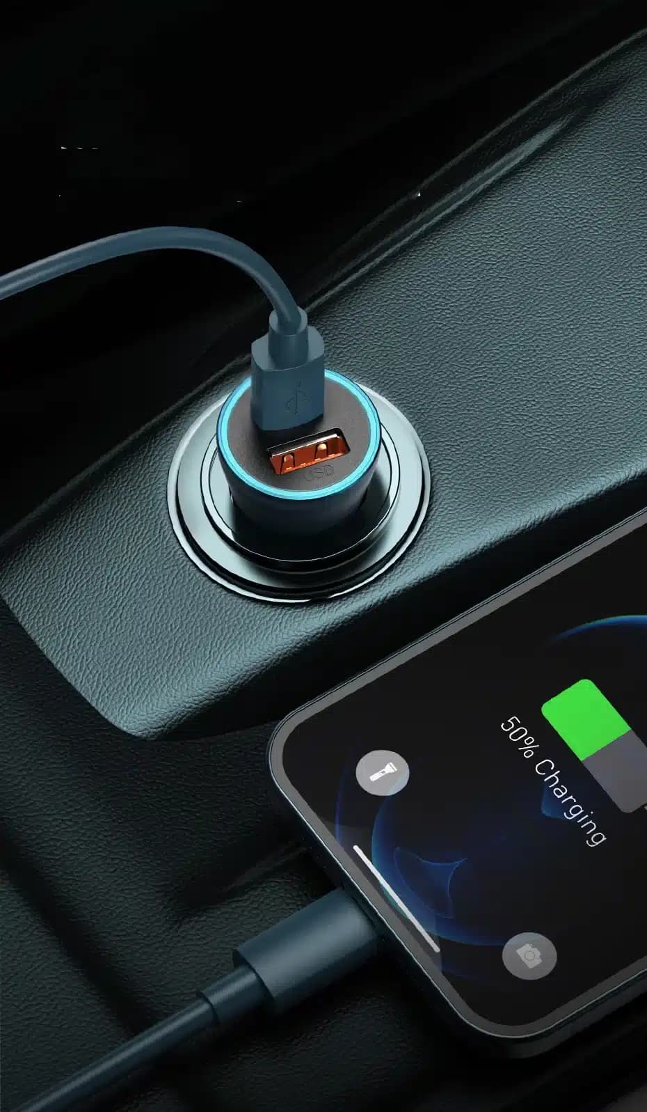 شارژر فندکی 40 وات باسئوس مدل Baseus Golden Contactor Pro Car Charger — تصویر ۷