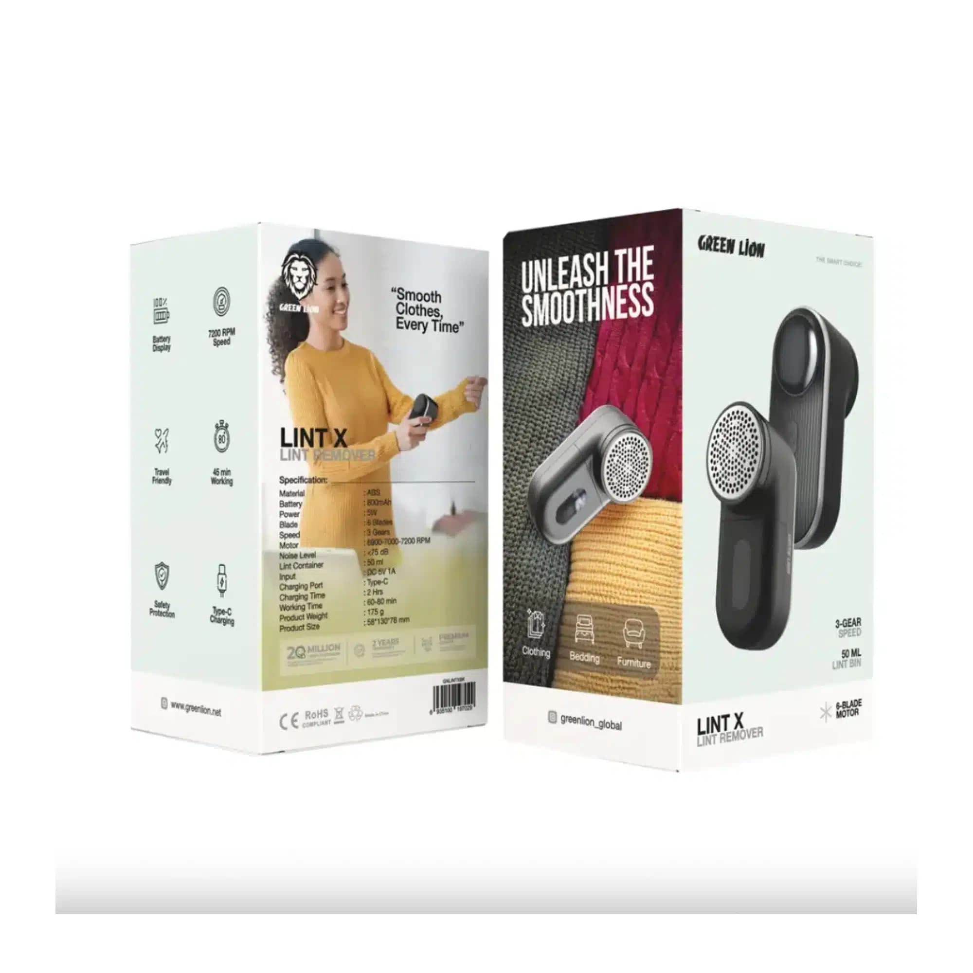 پرزگیر لباس گرین لاین مدل Green Lion Lint X Lint Remover — تصویر ۲