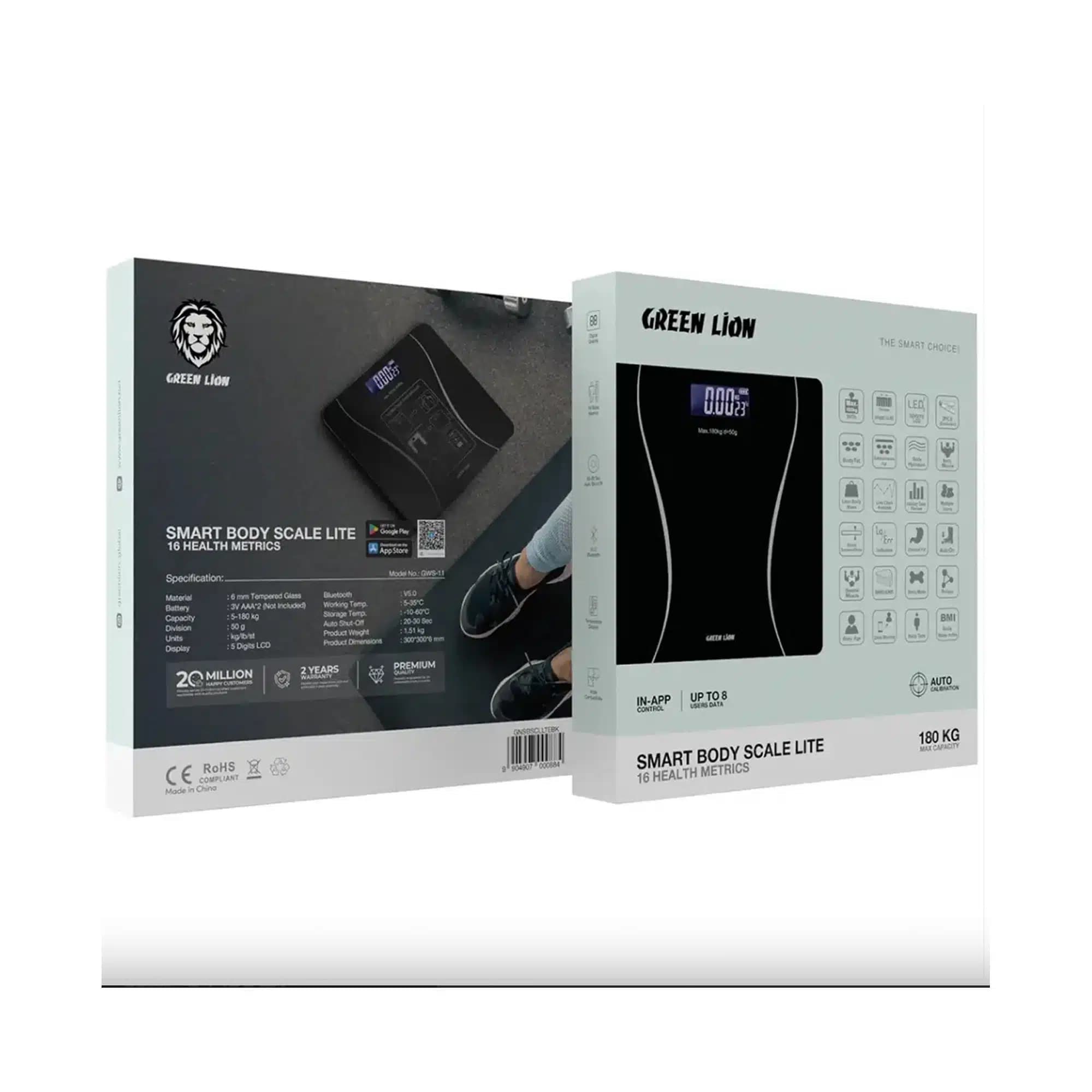 ترازوی هوشمند گرین لاین مدل Green Lion Smart Body Scale Lite — تصویر ۳
