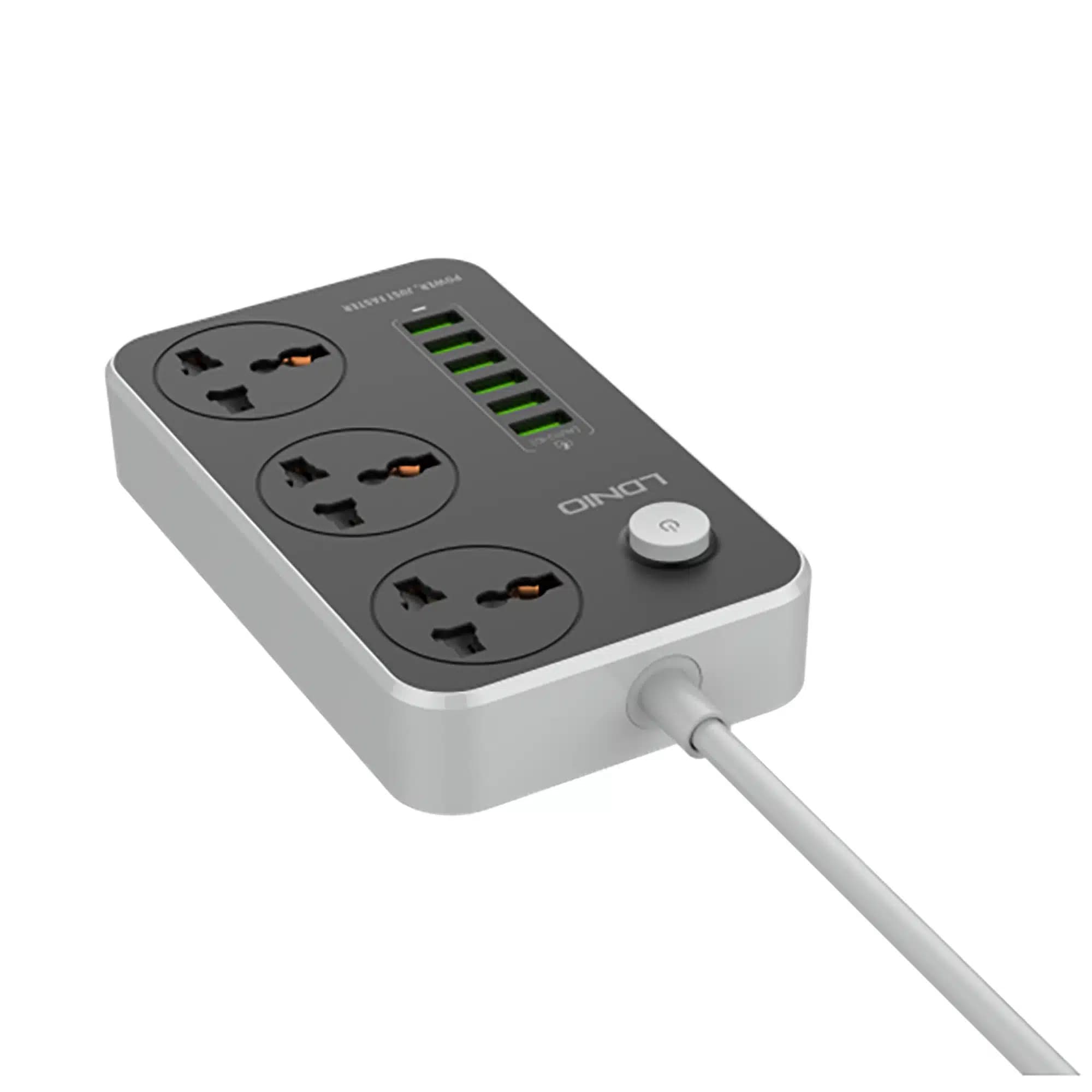 چندراهی برق و شارژر الدینیو مدل LDNIO Power Strip SC3604 — تصویر ۴