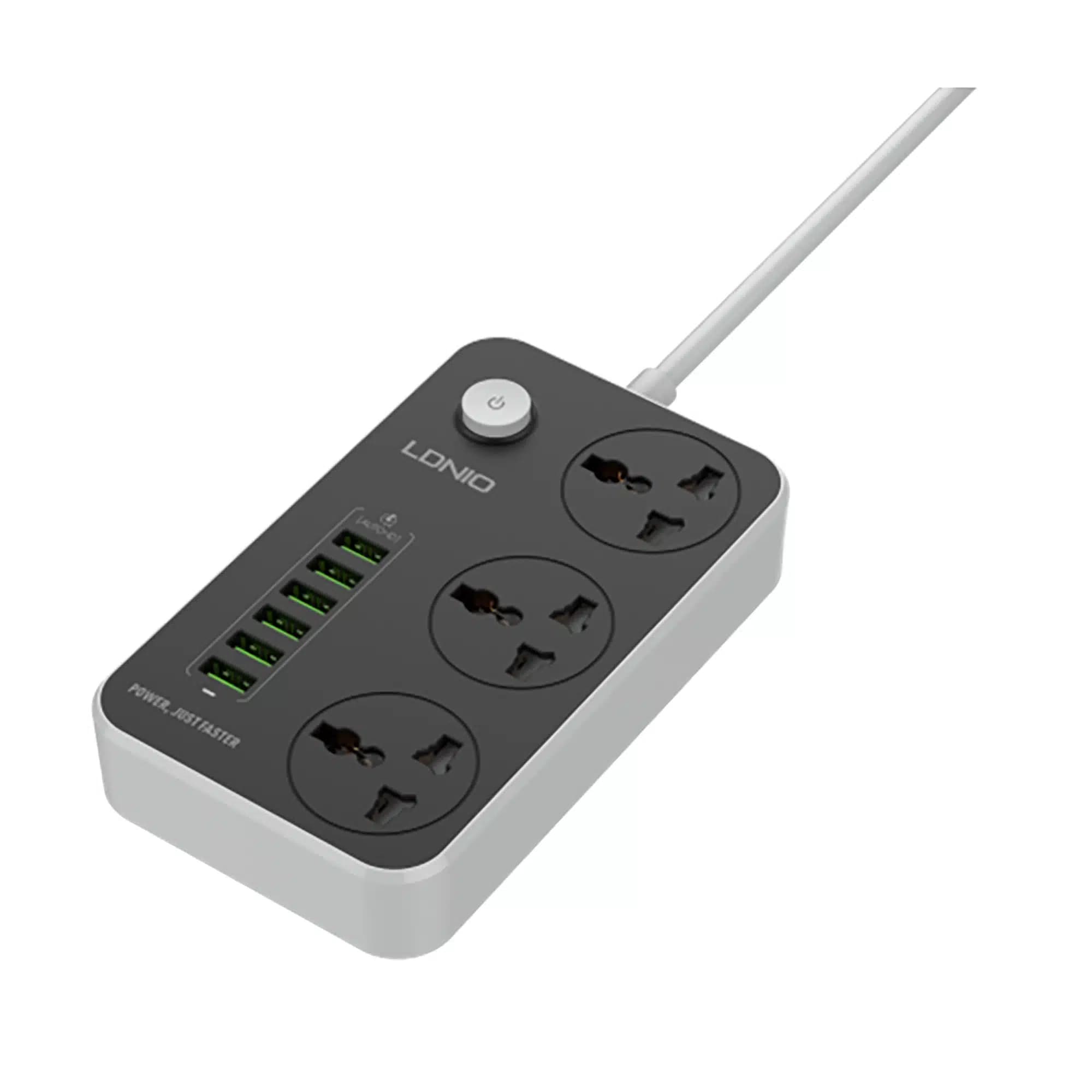 چندراهی برق و شارژر الدینیو مدل LDNIO Power Strip SC3604