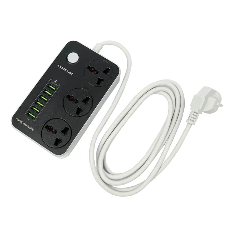چندراهی برق و شارژر الدینیو مدل LDNIO Power Strip SC3604 — تصویر ۸