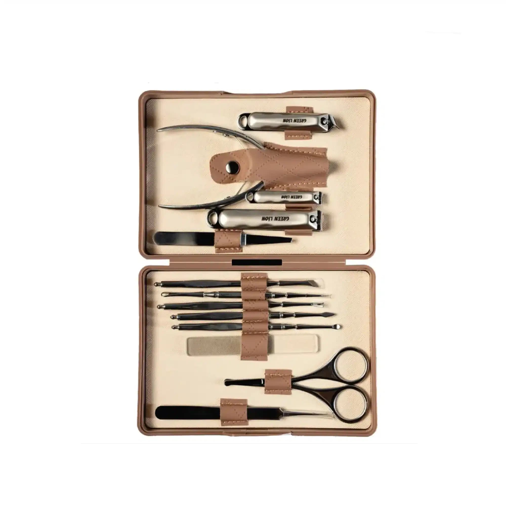 کیت مانیکور و پدیکور 13 کاره گرین لاین مدل Green Lion Manicure & Pedicure Set