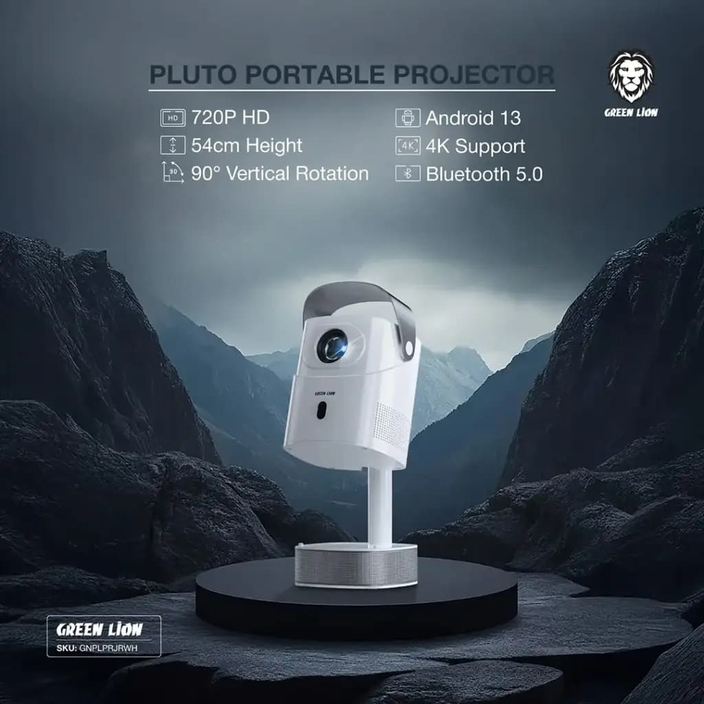 ویدئو پروژکتور قابل حمل گرین لاین مدل Green Lion Pluto Portable Projector — تصویر ۸