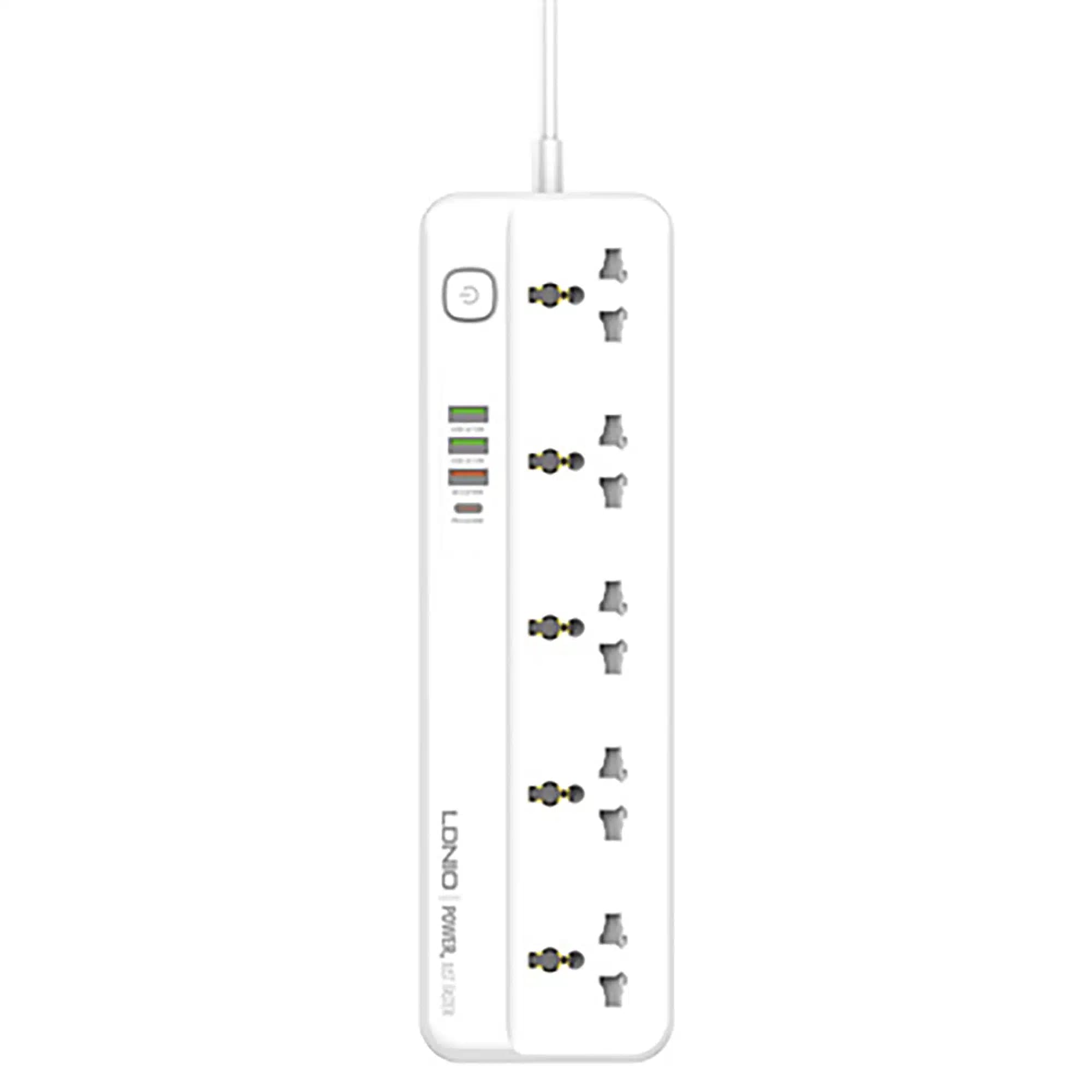 چندراهی برقی و شارژر الدینیو مدل LDNIO Power Strip SC5415