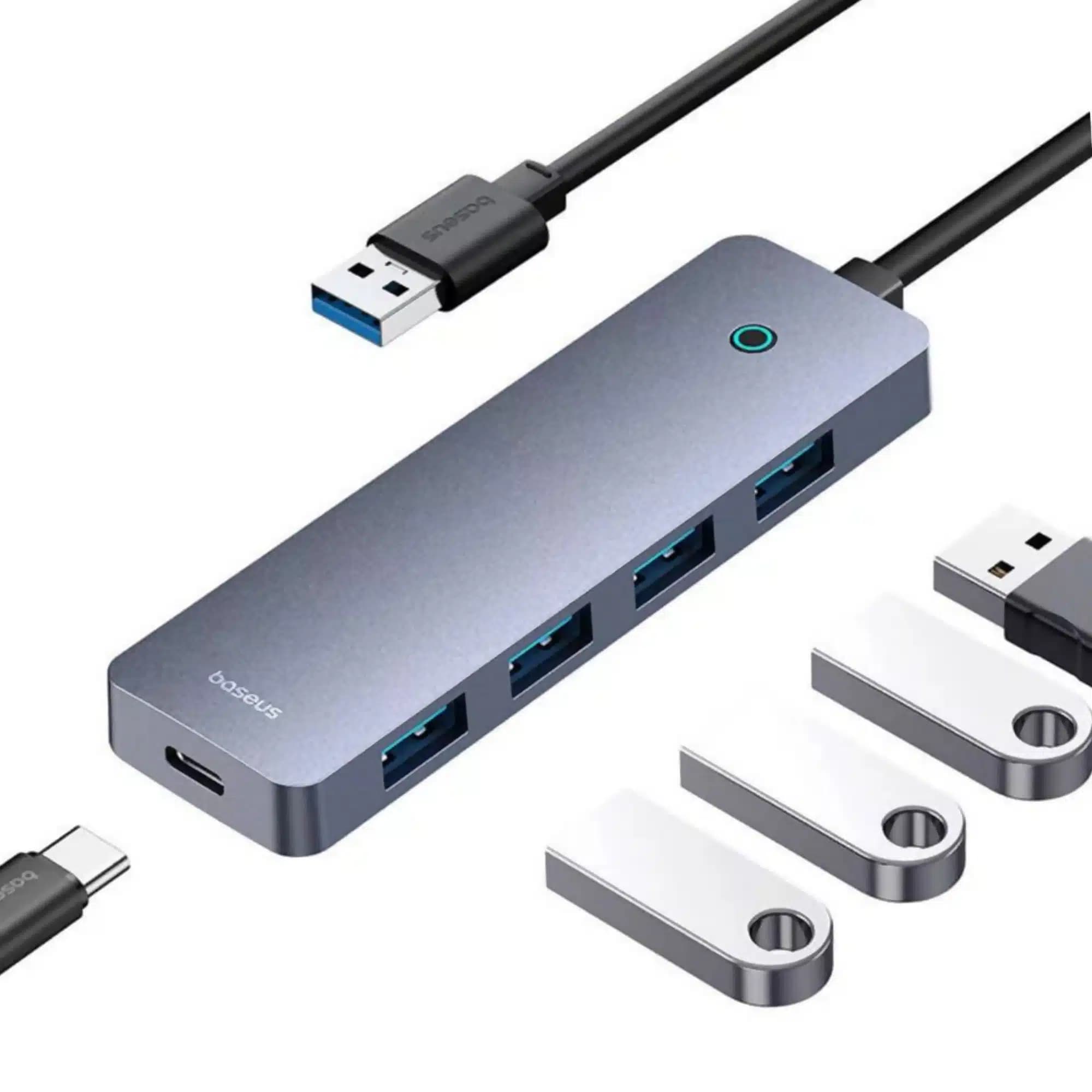هاب 4 پورت USB باسئوس مدل Baseus UltraJoy Series 4-Port BS-OH080 USB Hub — تصویر ۳