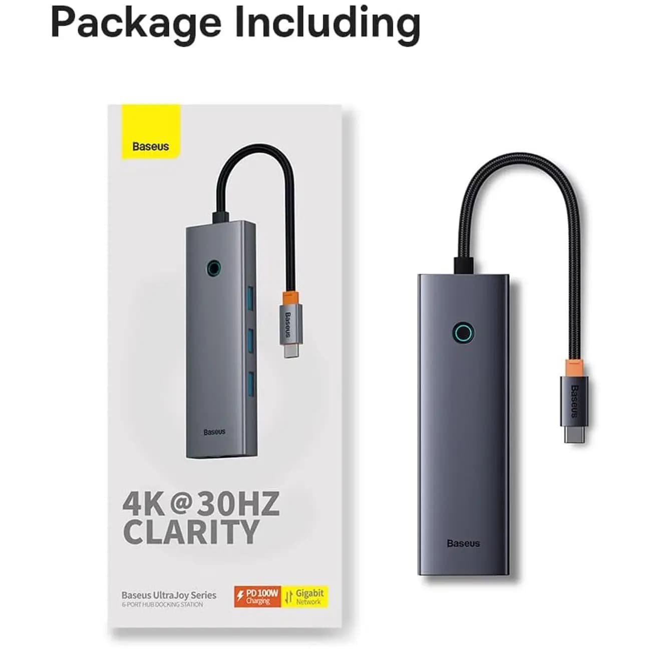 هاب USB Type-C باسئوس 6 پورت مدل Baseus UltraJoy Series BS-OH164 — تصویر ۲