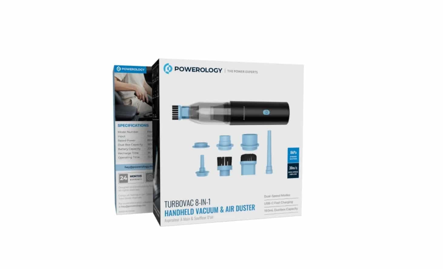 جارو شارژی پاورولوژی مدل Powerology TurboVac Cordless Vacuum Cleaner — تصویر ۲