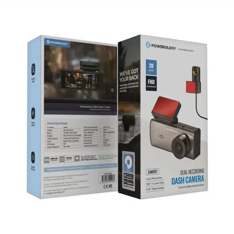 دوربین ثبت وقایع خودرو پاورولوژی مدل Powerology PDCAM2K1 Dash Cam — تصویر ۲