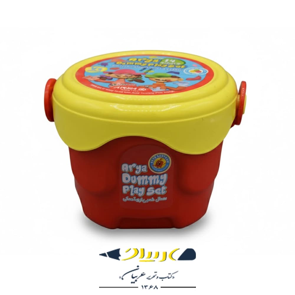 خمیر بازی ۱۴ رنگ آریا – مدل آدمکی