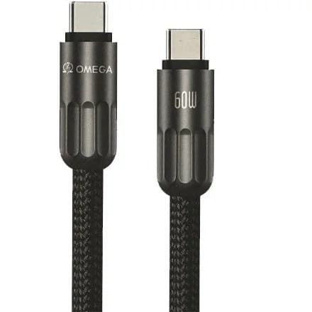 کابل USB-C به USB-C امگا مدل CC15 طول ۱ متر