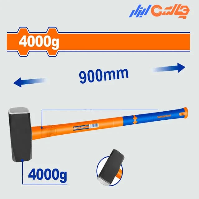 پتک 4 کیلویی دسته بلند فایبر وادفو WHM2340