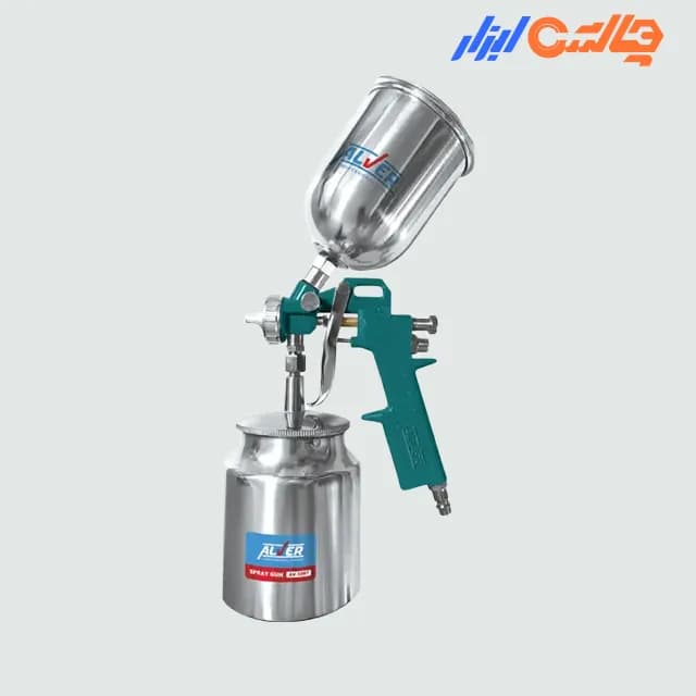 پیستوله رنگ دو کاسه فلزی AV-5007 نازل 2 آلور