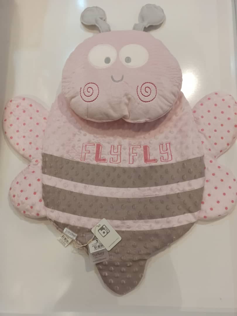 تشک بالش عروسکی نوزادی زنبور صورتی اورجینال ترکیه bibaby