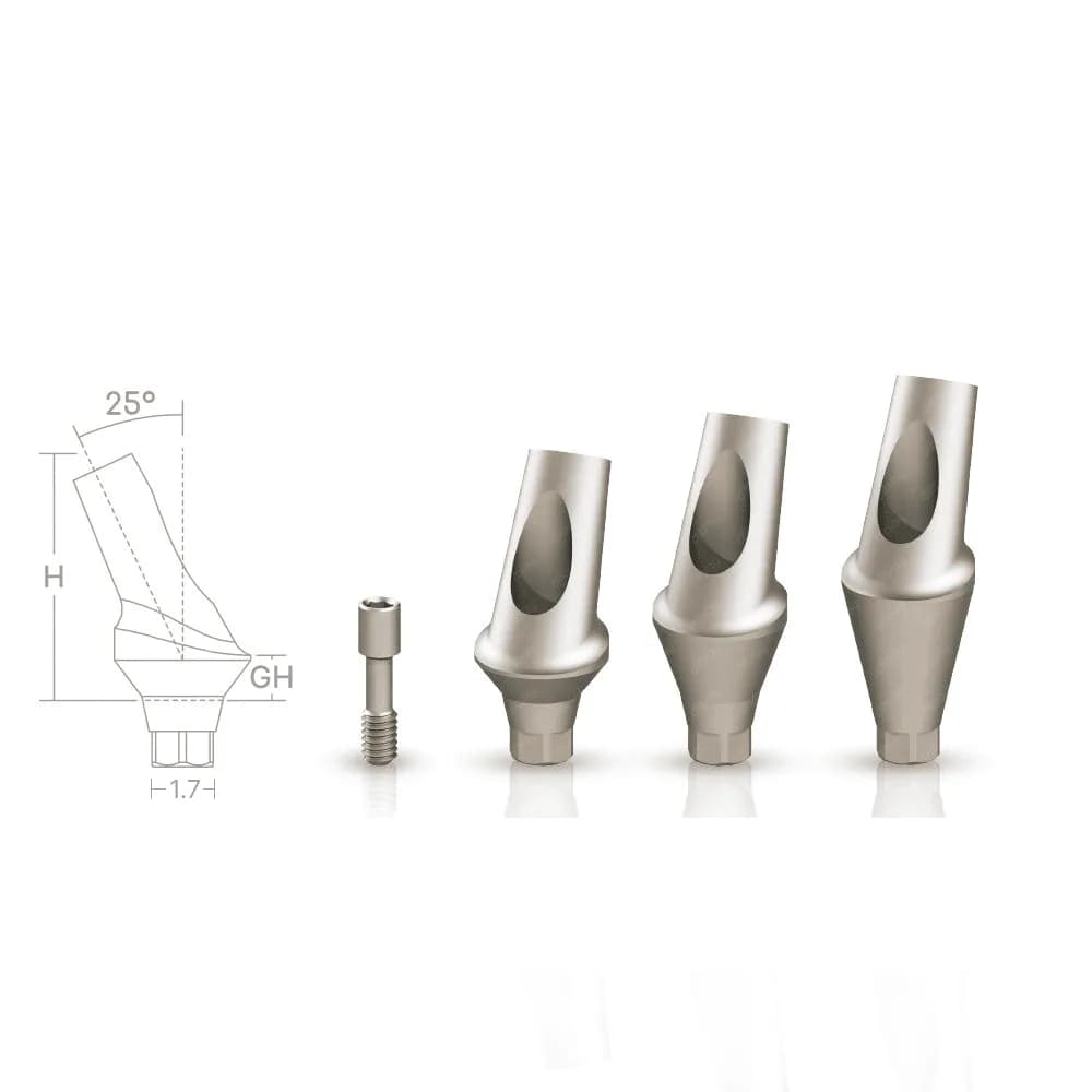 اباتمنت مینی زاویه‌دار 25 درجه Dio| کامپتیبل با Dio دیو | Mini Angled Abutment