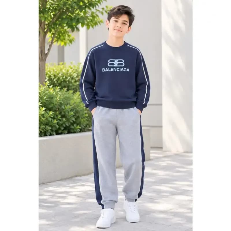 ست بلوز و شلوار پنبه دورس پسرانه سایز بزرگ BALENCIAGA — تصویر ۵