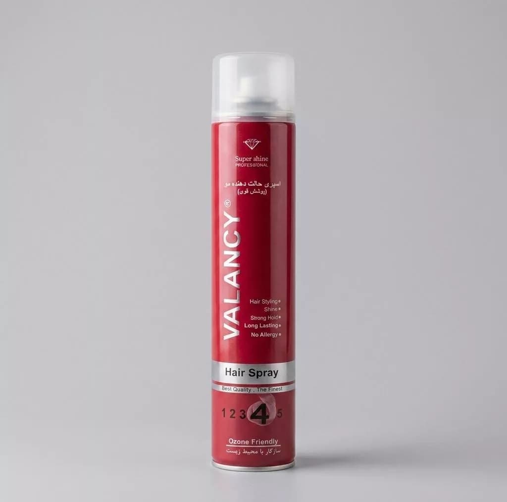 اسپری نگهدارنده حالت مو والانسی مدل Shine حجم 500 میلی لیتر
