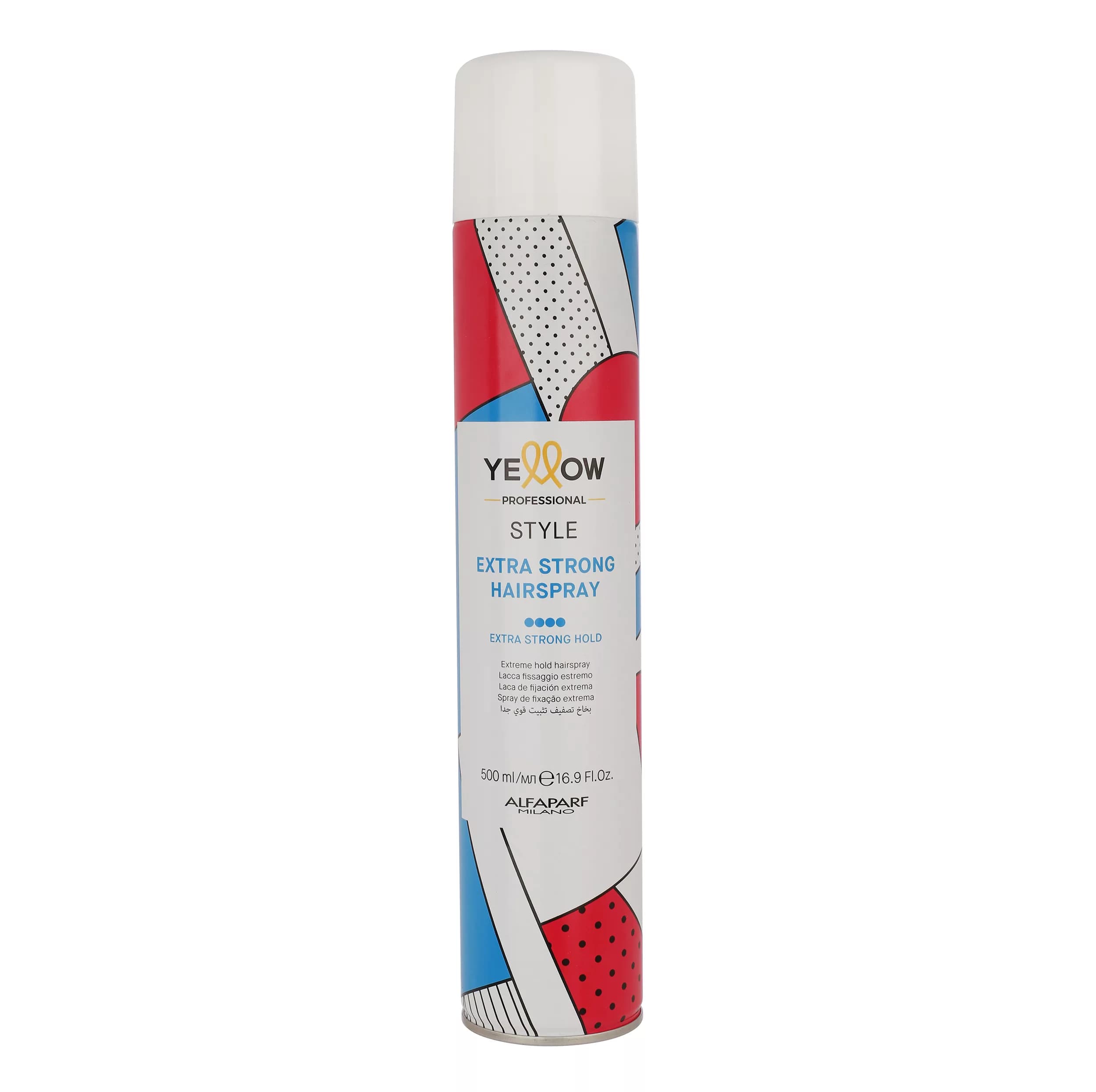اسپری حالت‌دهنده مو با قدرت حفظ حالت مو چهار یلو مدل EXTRA STRONG-04 مناسب برای موهای انواع مو حجم 500 میلی‌لیتر