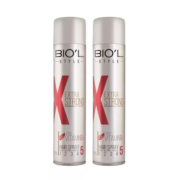 اسپری مو بیول مدل Extra Strong حجم 500 میلی لیتر مجموعه 2 عددی