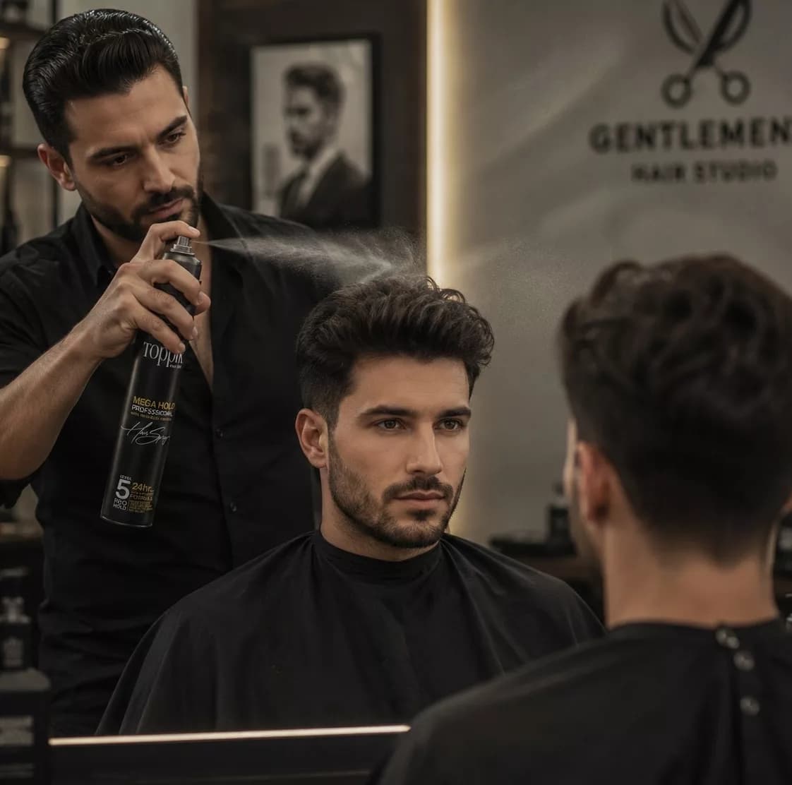 اسپری حالتدهنده مو با قدرت حفظ حالت مو پنج تاپیک هیر فیلر مدل Mega hold مناسب برای انواع مو حجم 400 میلیلیتر — تصویر ۲