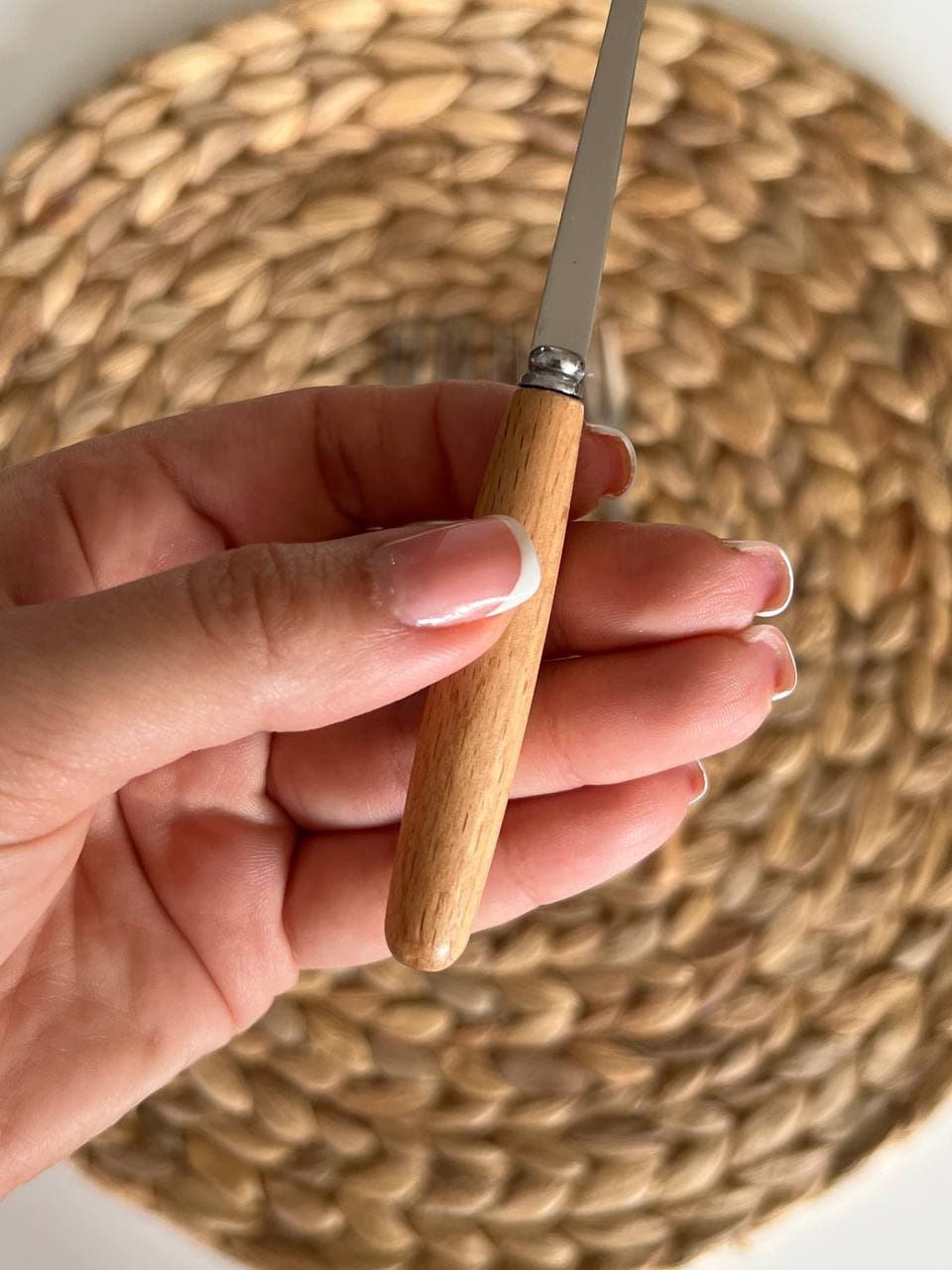 کارد کره و صبحانه خوری دسته چوبی — تصویر ۲