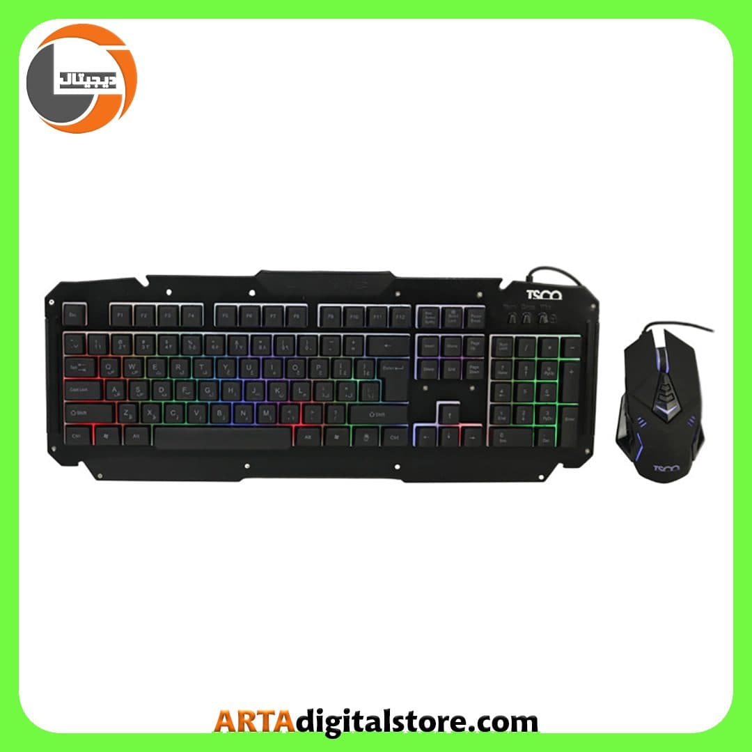 موس و کیبورد گیمینگ تسکو TSCO TKM 8133 Black — تصویر ۲