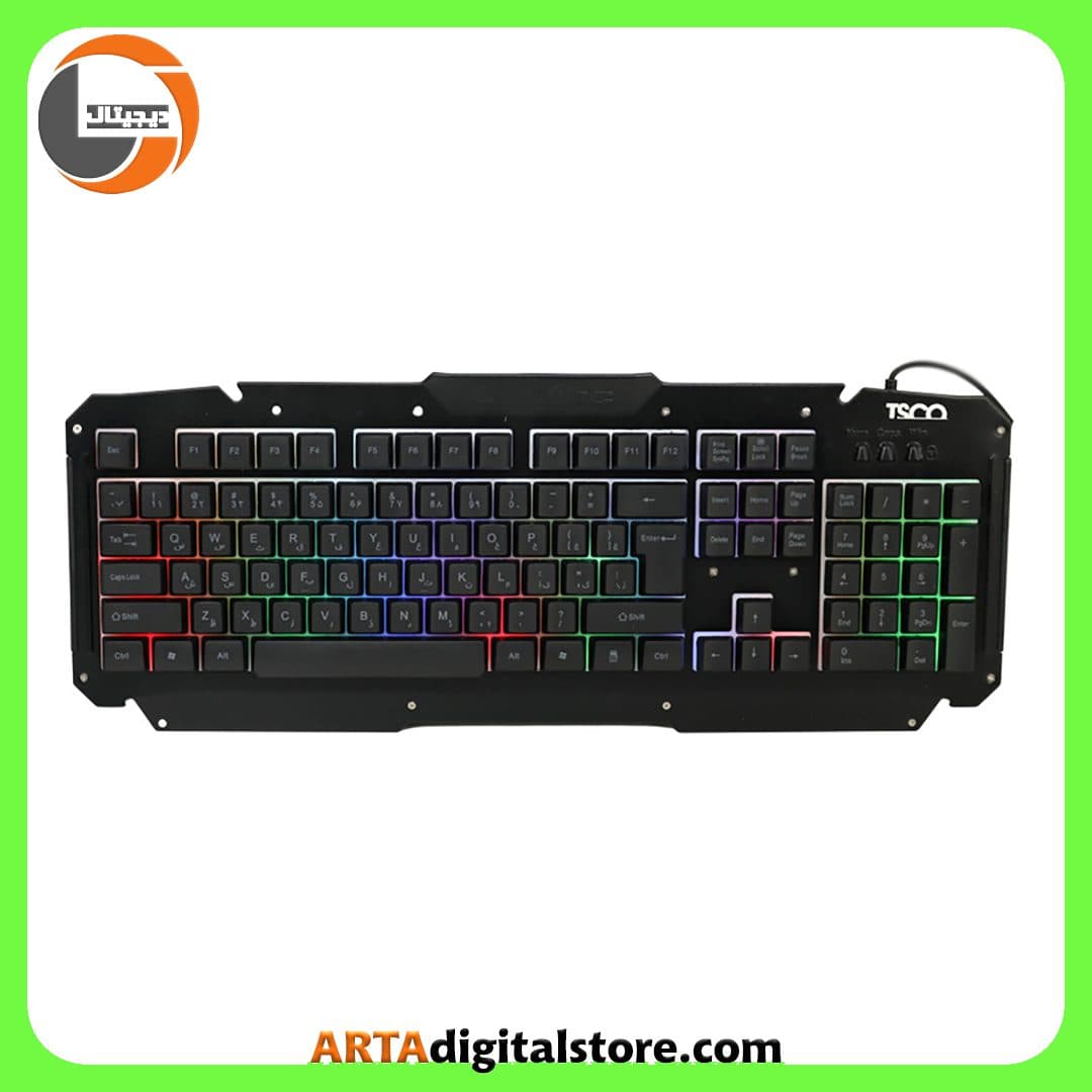 موس و کیبورد گیمینگ تسکو TSCO TKM 8133 Black — تصویر ۳