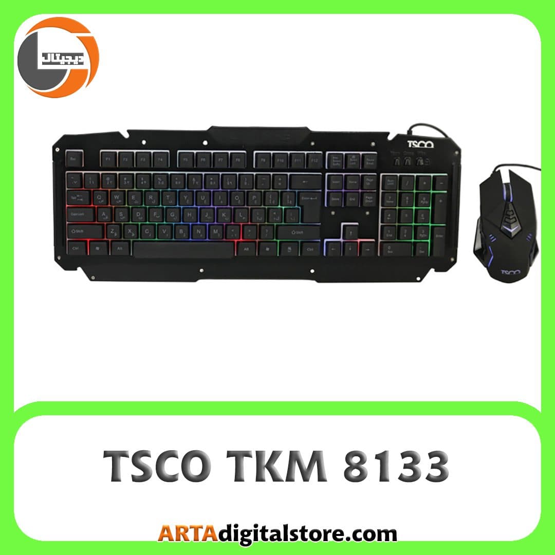 موس و کیبورد گیمینگ تسکو TSCO TKM 8133 Black