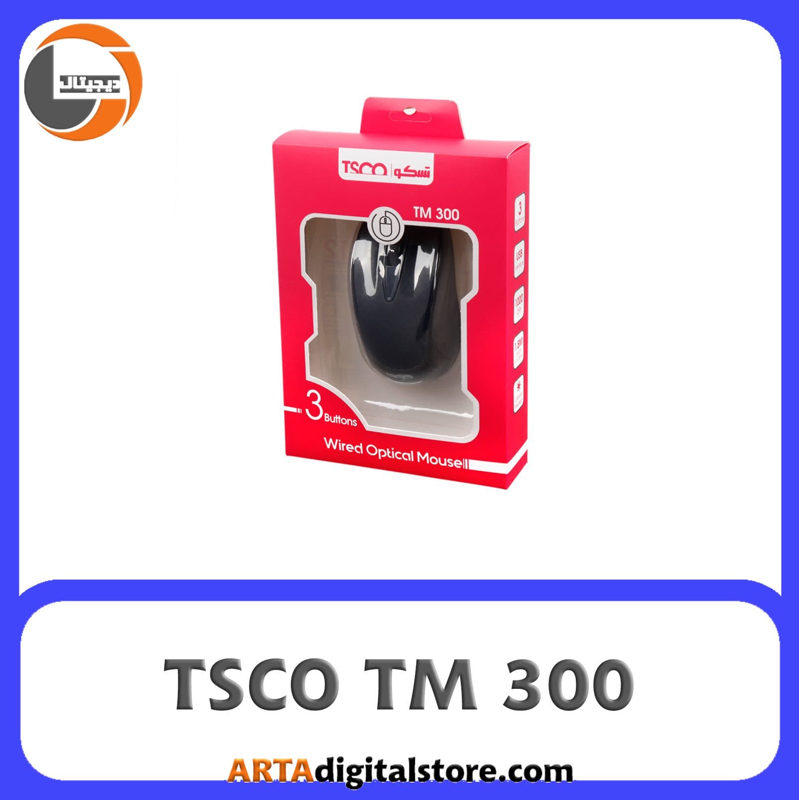 موس تسکو TSCO TM 300 Black