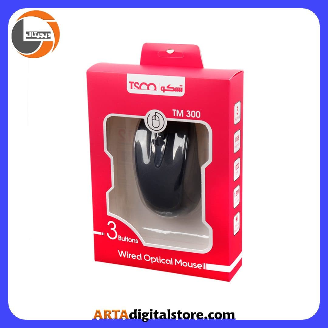 موس تسکو TSCO TM 300 Black — تصویر ۲