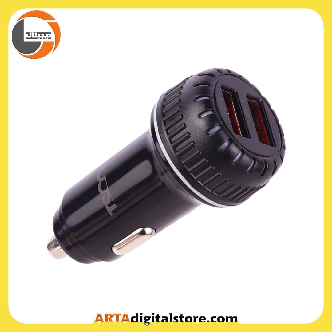 شارژر فندکی تسکو TSCO TCG 37 QC3 With Type-C Cable Black — تصویر ۳