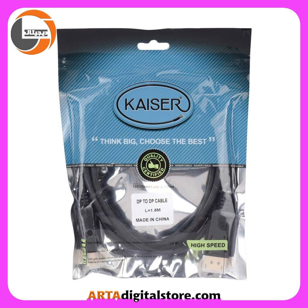 کابل Display Cable Kaiser Black طول 1.8m — تصویر ۲