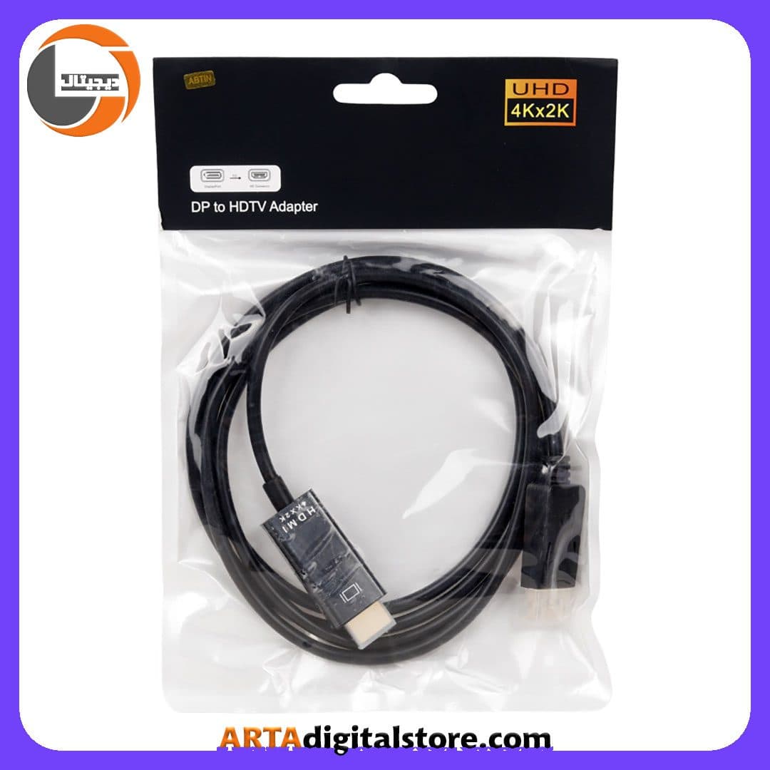 کابل Display To HDMI UHD Black طول 1.8m — تصویر ۲