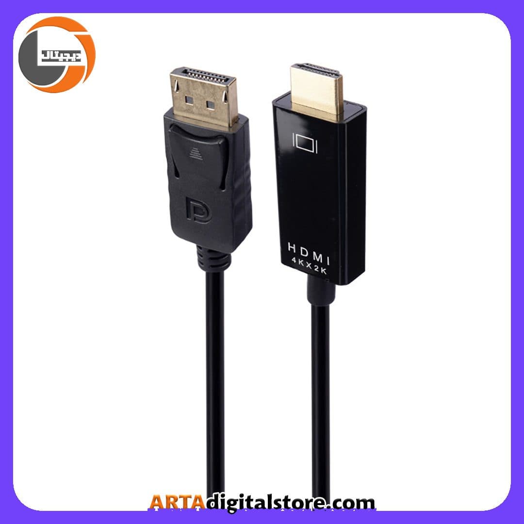کابل Display To HDMI UHD Black طول 1.8m — تصویر ۴