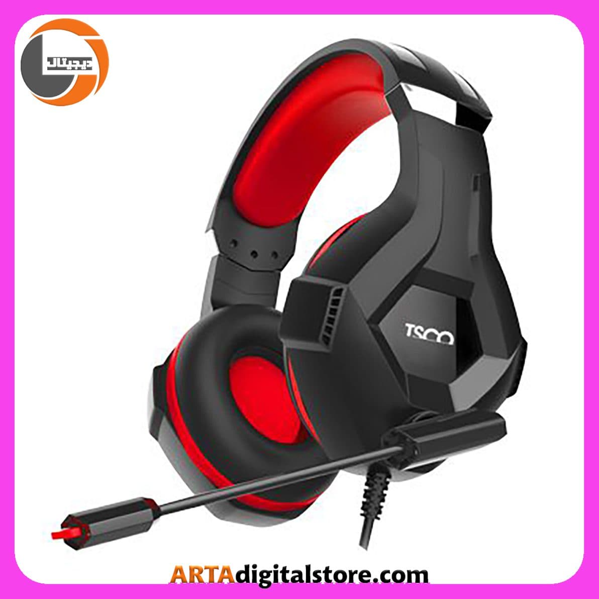 هدفون گیمینگ تسکو TSCO Gaming TH5151 Black And Red — تصویر ۳