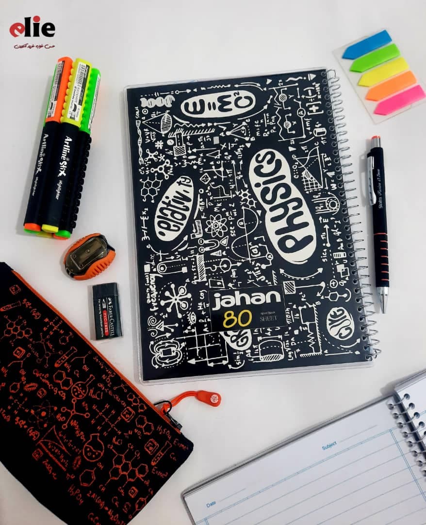 دفتر 80 برگ جهان مدل BLACK BOARD — تصویر ۳