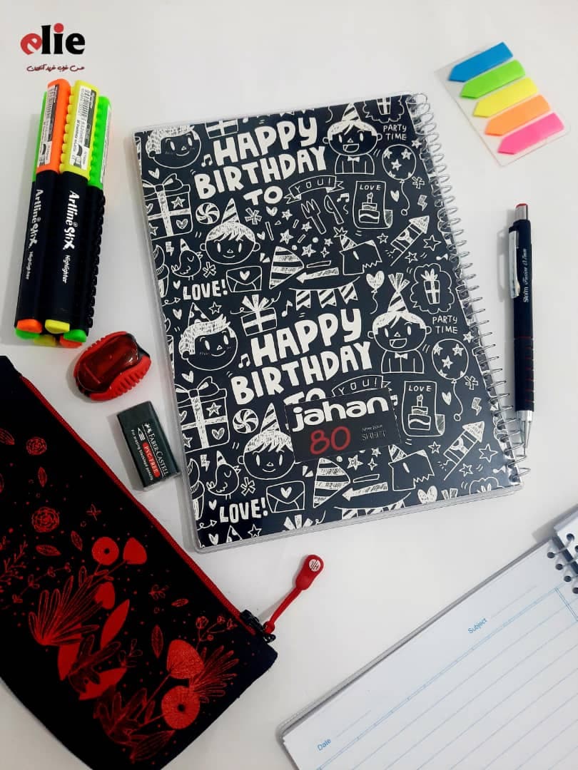 دفتر 80 برگ جهان مدل BLACK BOARD — تصویر ۶