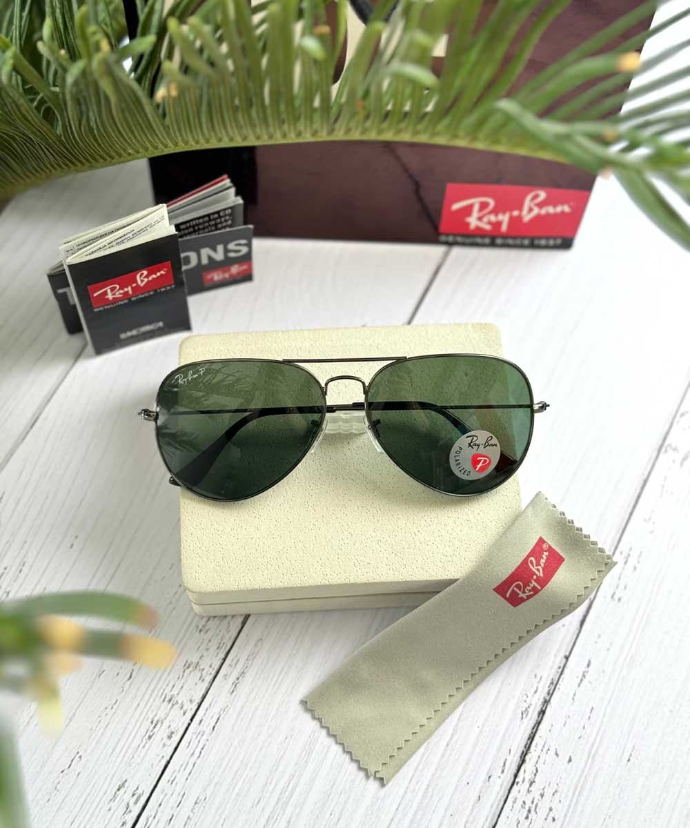 عینک آفتابی اسپرت ریبن خلبانی پلاریزه مدل RayBan RB3026 Polarized — تصویر ۷