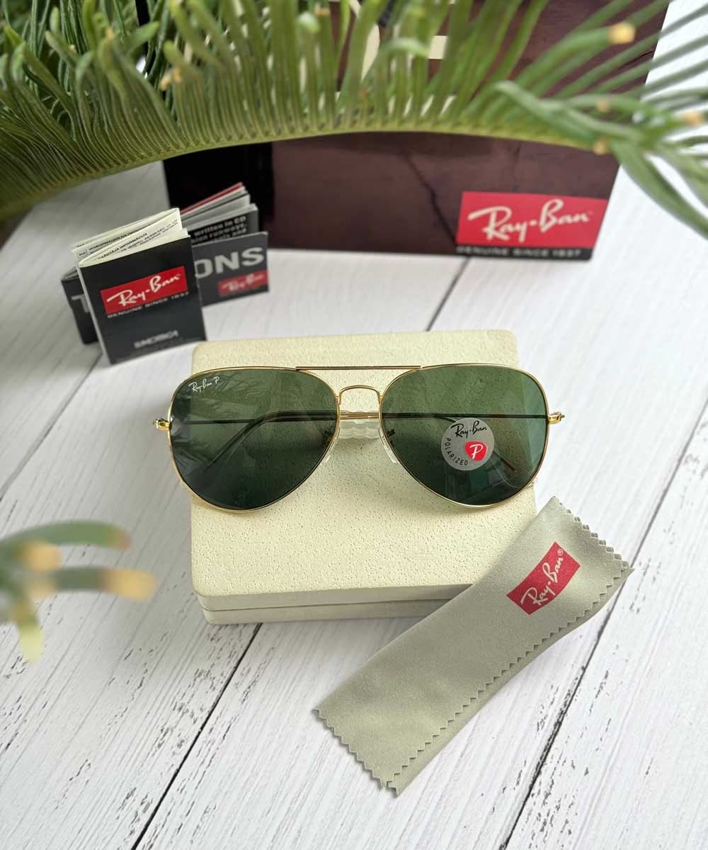 عینک آفتابی اسپرت ریبن خلبانی پلاریزه مدل RayBan RB3026 Polarized — تصویر ۴