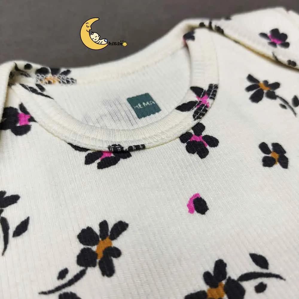 بادی آستین کوتاه کبریتی نوزادی دخترانه برند Hema جنس نخ پنبه وارداتی 3 تا 36 ماه — تصویر ۲