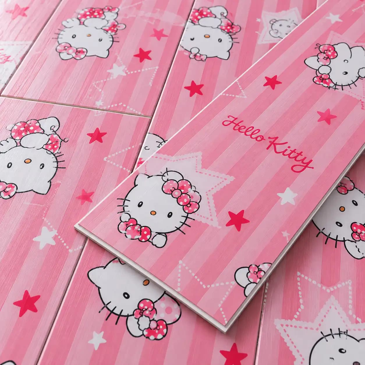 کفپوش PVC طرح Hello Kitty صورتی کد PVC-HK02 — تصویر ۲